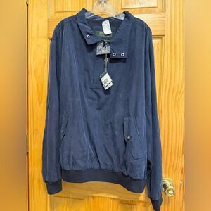 NWT Jacobson’s navy size XL men’s golf half zip